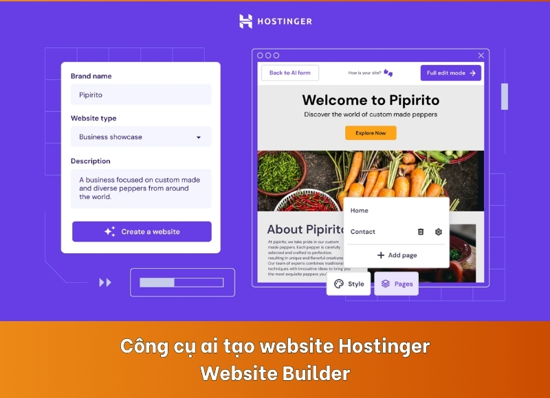 ai tạo website