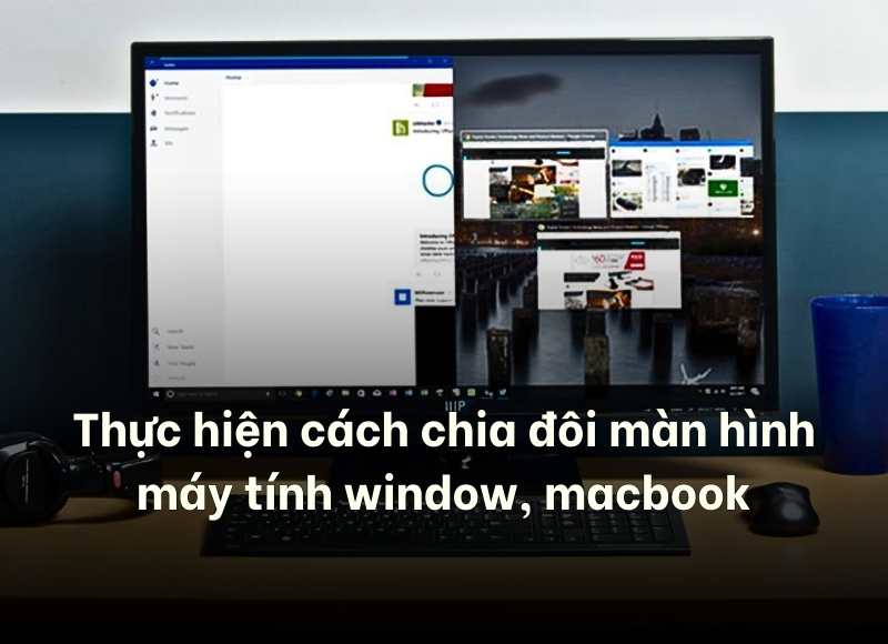cách chia đôi màn hình máy tính