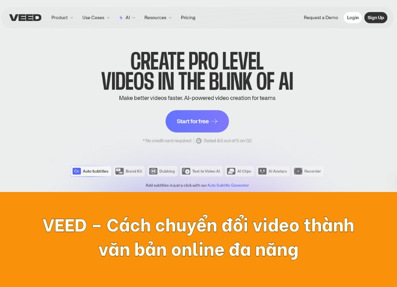 cách chuyển đổi video thành văn bản online