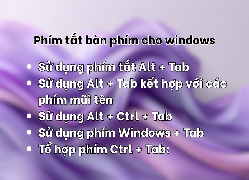 cách chuyển tab nhanh