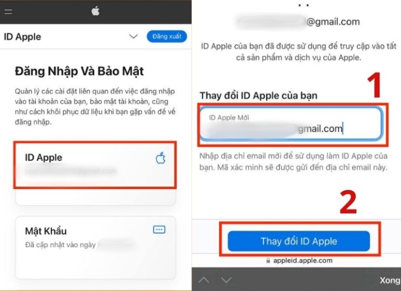 cách đổi ID apple
