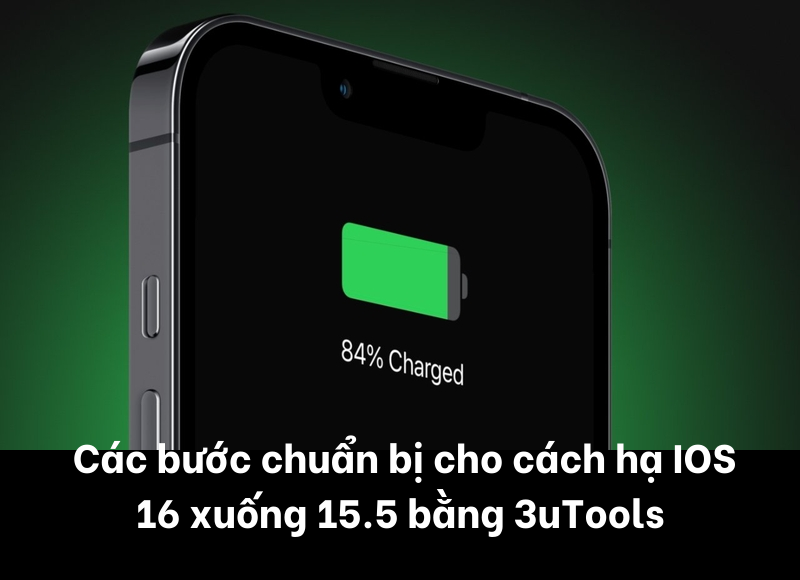 cách hạ IOS 16 xuống 15.5 bằng 3uTools