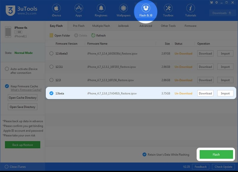 cách hạ IOS 16 xuống 15.5 bằng 3uTools