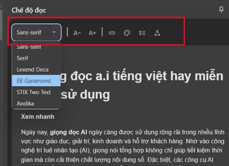 Cách kích hoạt Read Mode Chrome