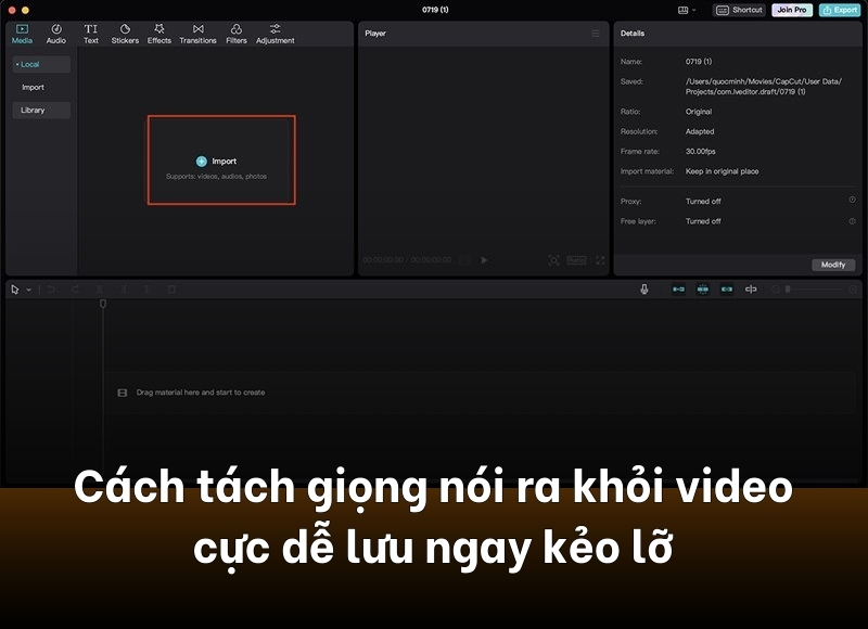 Cách tách giọng nói ra khỏi video