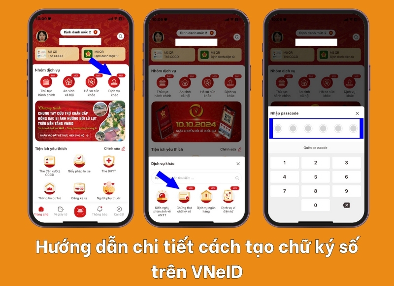 Cách tạo chữ ký số trên VNeID