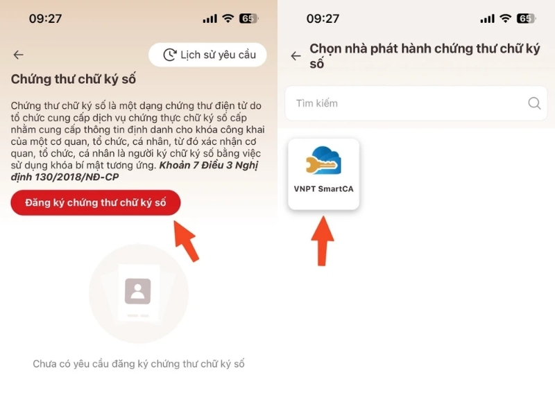Cách tạo chữ ký số trên VNeID