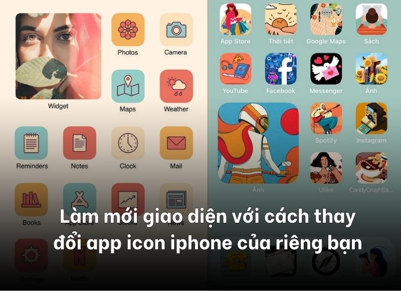 cách thay đổi app icon iphone