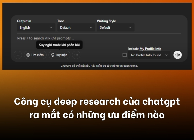 công cụ deep research của chatgpt