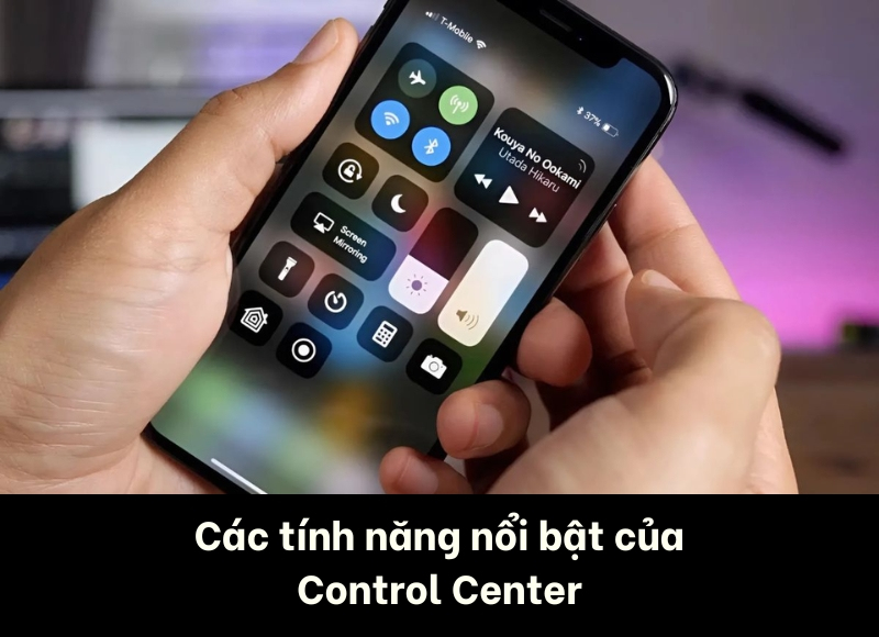 control center trên iphone