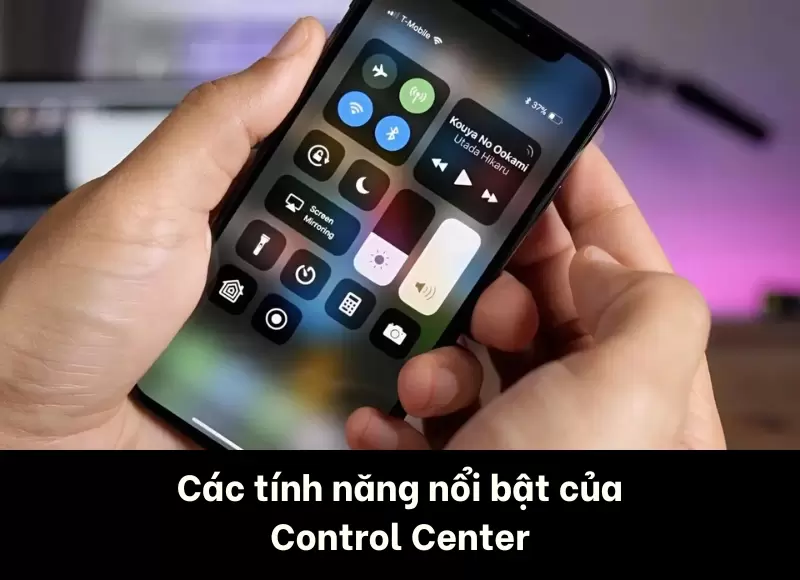 control center trên iphone