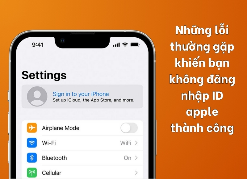 đăng nhập ID apple