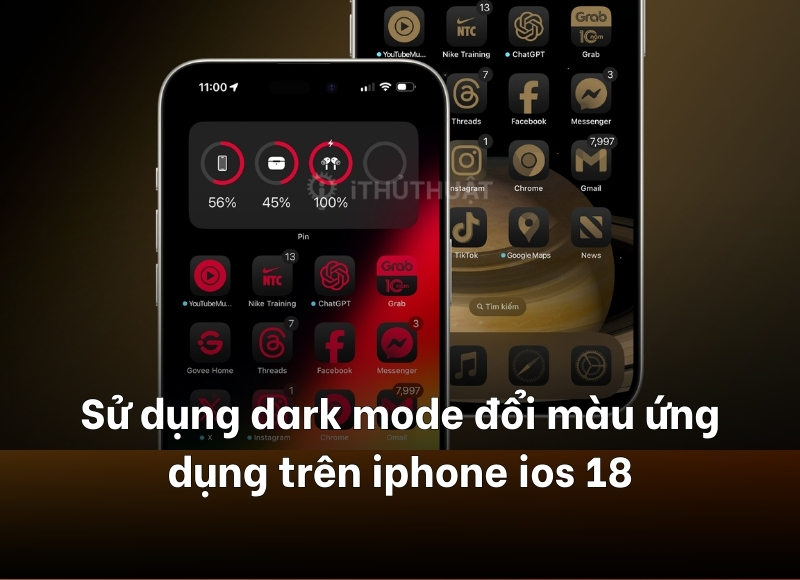 đổi màu ứng dụng trên iphone ios 18