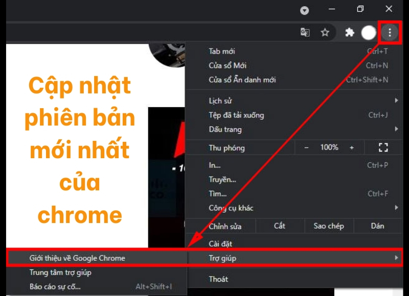 Google Chrome bị treo khi tải dữ liệu lên
