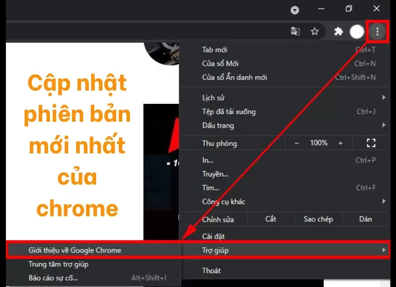 Google Chrome bị treo khi tải dữ liệu lên