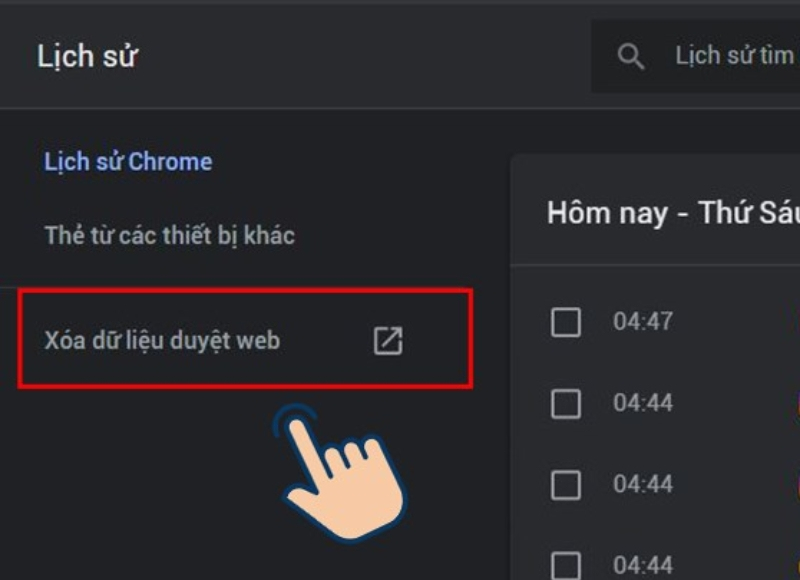 Google Chrome bị treo khi tải dữ liệu lên