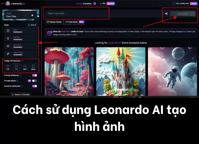 tạo hình ảnh bằng leonardo ai