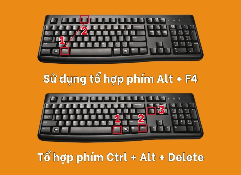 phím tắt shutdown máy tính