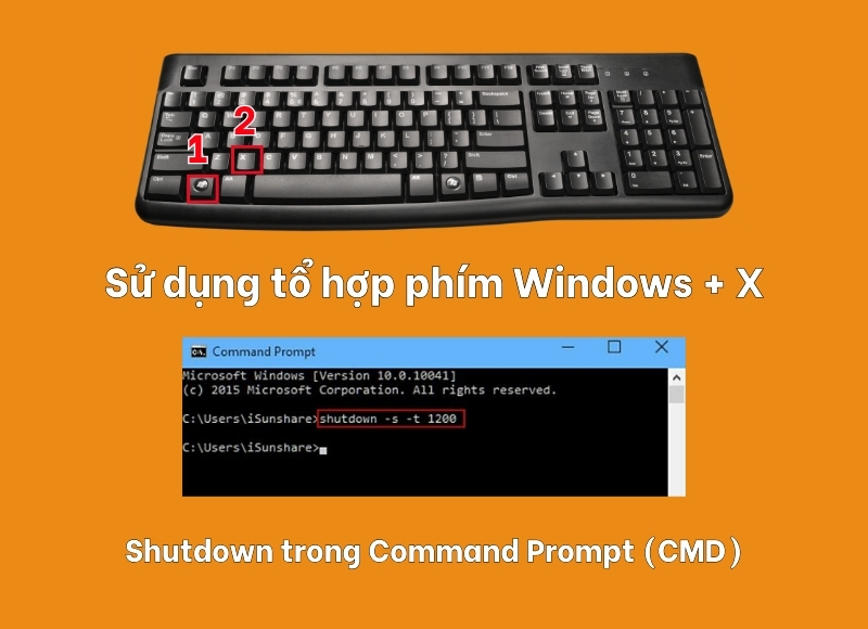 phím tắt shutdown máy tính