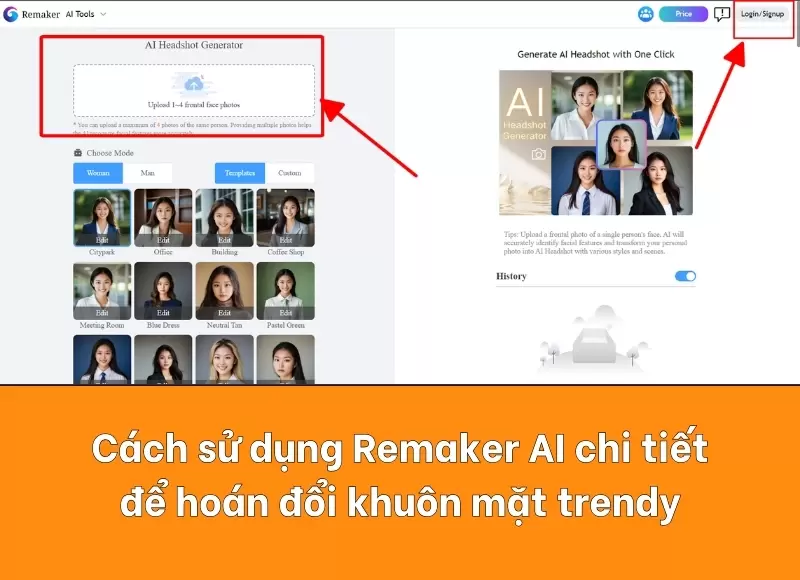 cách sử dụng Remaker AI