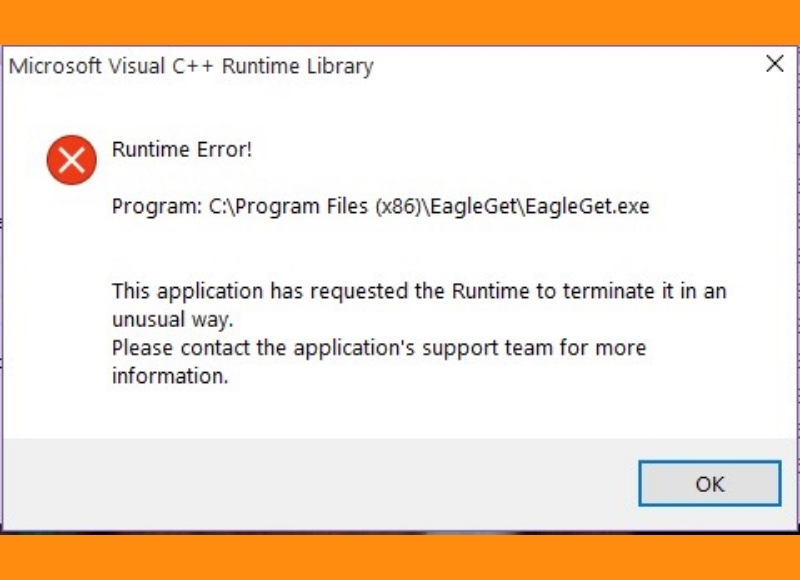 sửa lỗi Runtime Erro