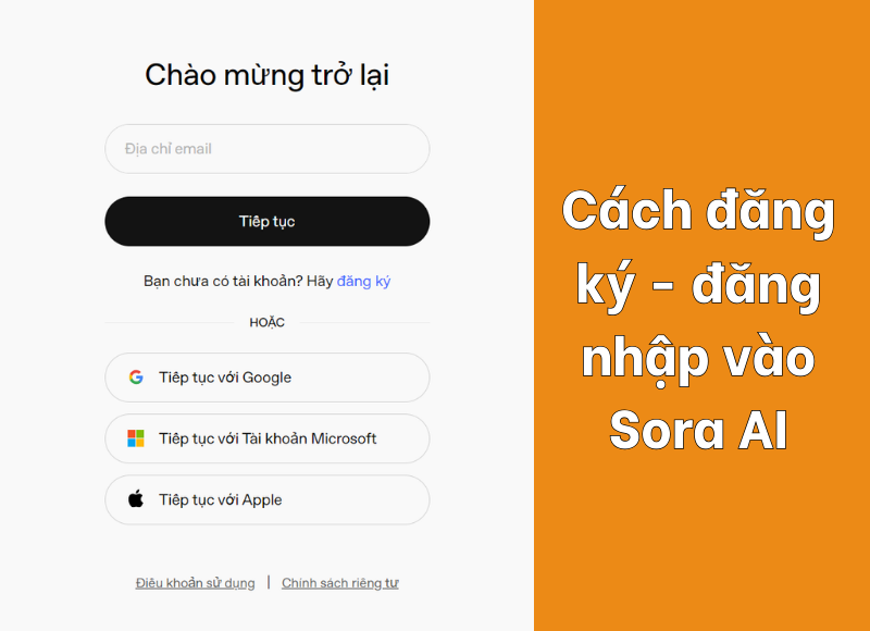 đăng nhập sora ai