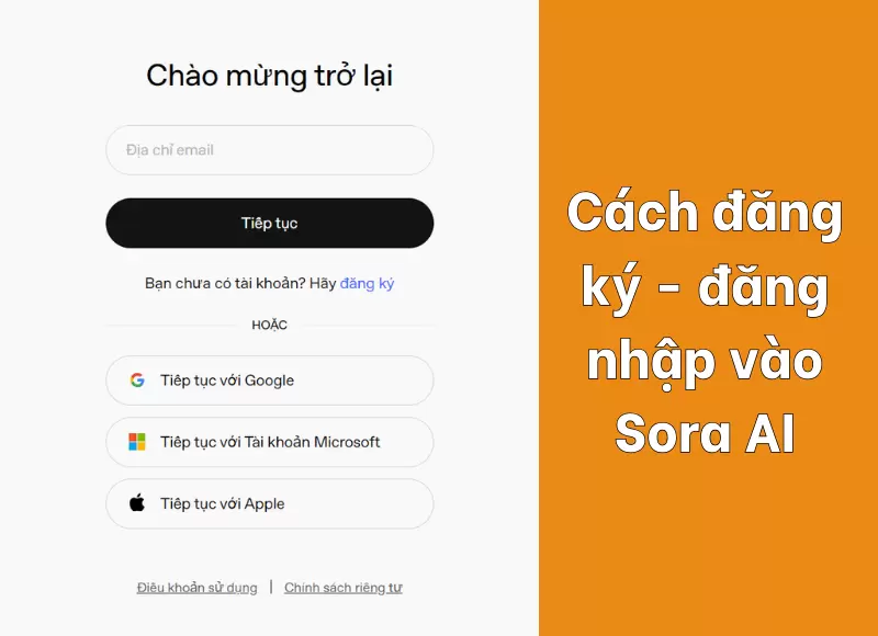 đăng nhập sora ai