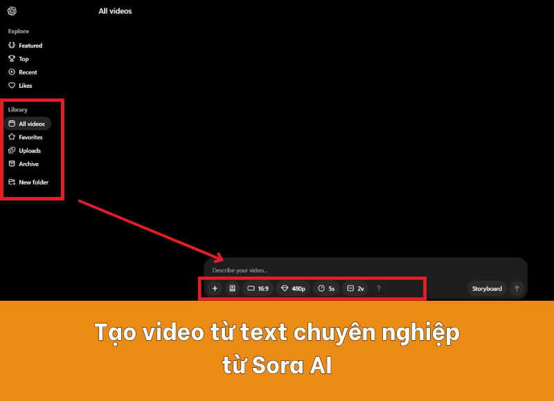 tạo video bằng sora ai