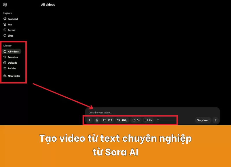 tạo video bằng sora ai