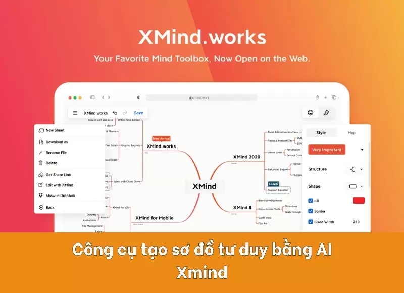 công cụ ai tạo mindmap