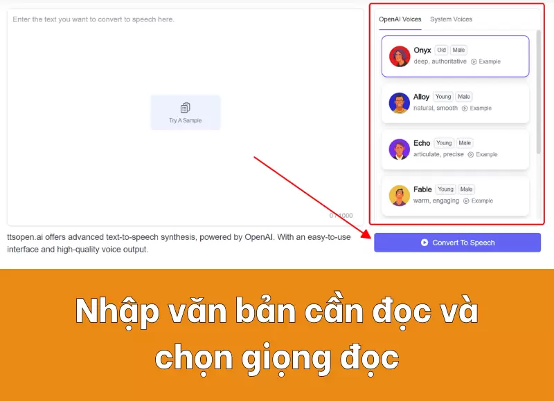 sử dụng tts open ai