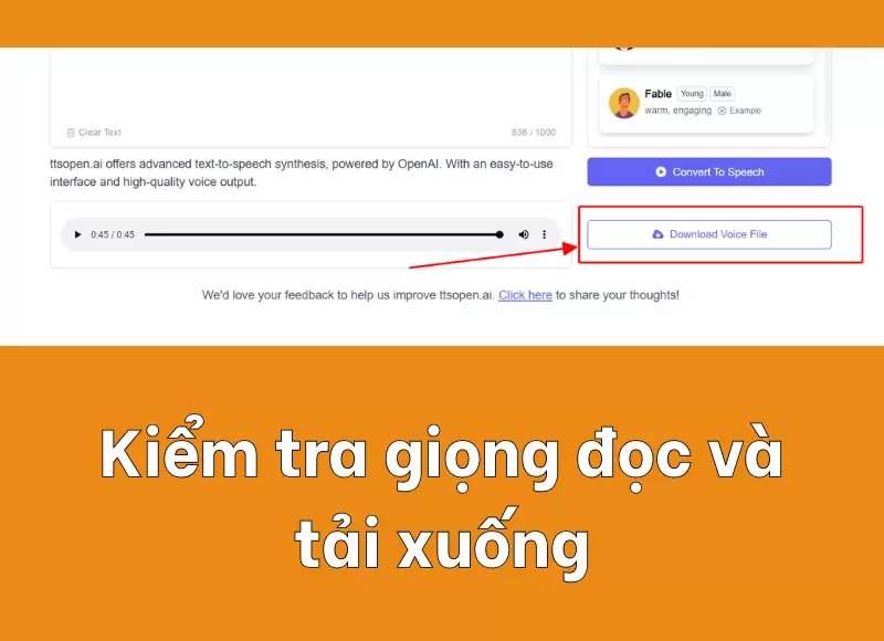 Chuyển đổi văn bản thành giọng nói của OpenAi