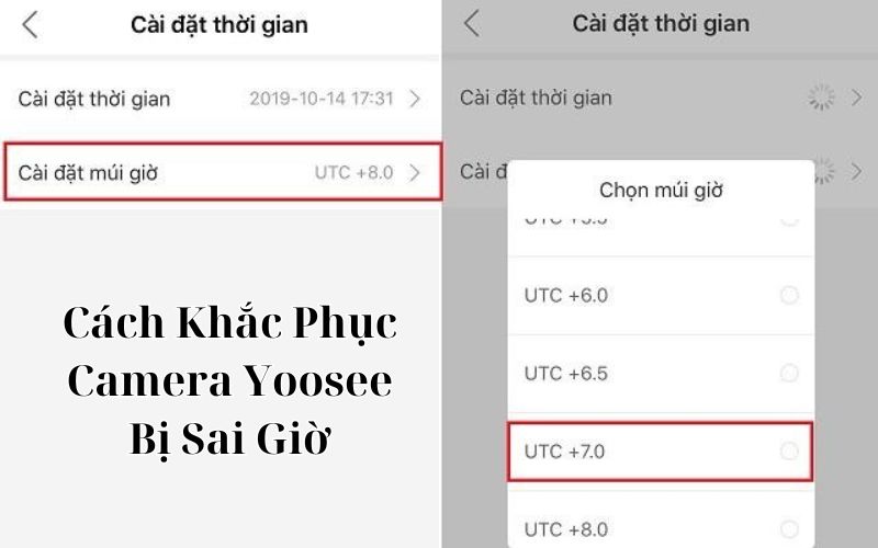 Cách Khắc Phục Camera Yoosee Bị Sai Giờ