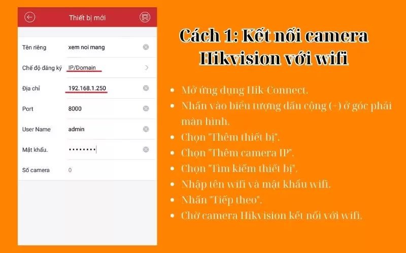 kết nối camera hikvision với internet