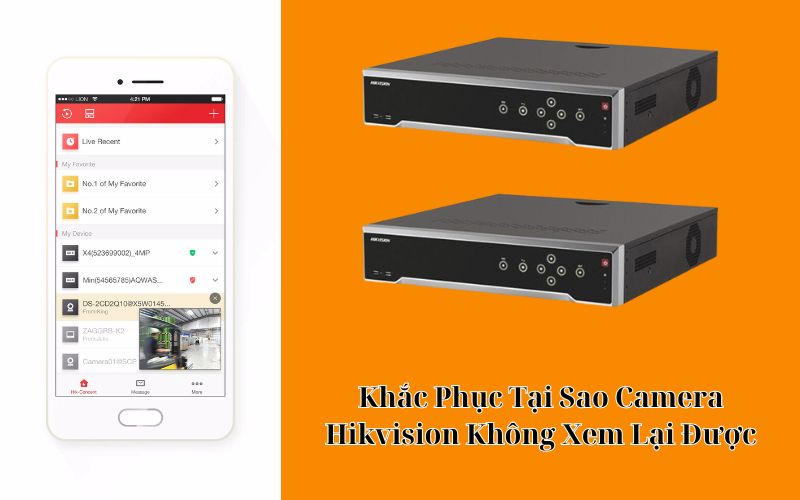 tại sao camera hikvision không xem lại được