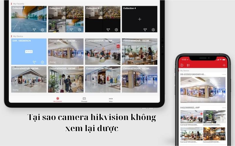 tại sao camera hikvision không xem lại được