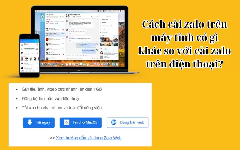 cách cài zalo trên máy tính