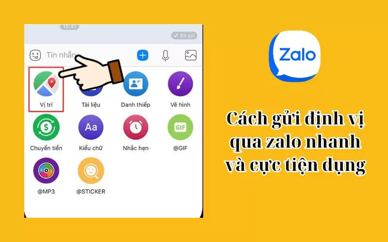 cách gửi định vị qua zalo