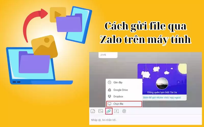 cách gửi file qua zalo