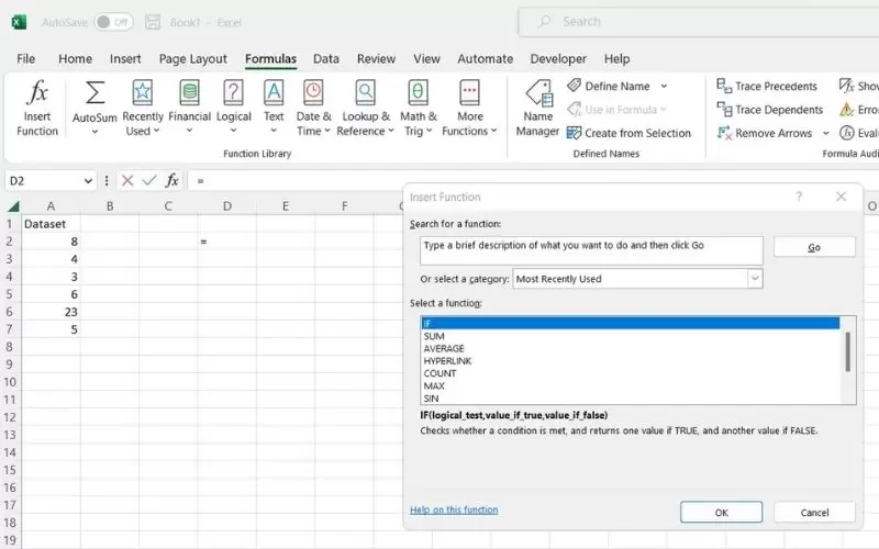 cách sử dụng các hàm trong excel