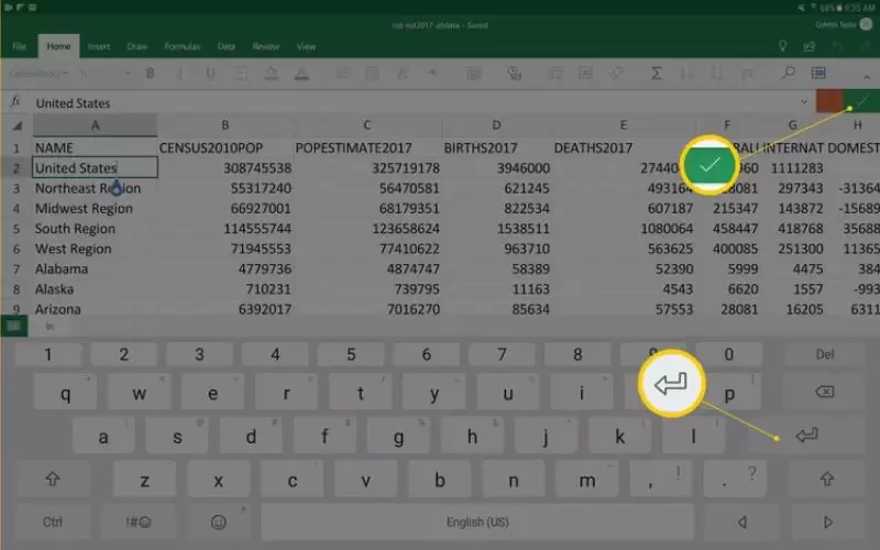 cách sử dụng excel trên điện thoại