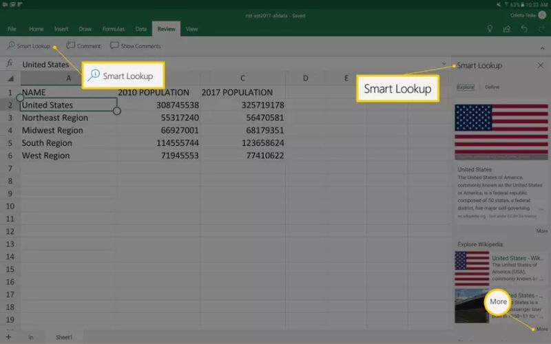 cách sử dụng excel trên iphone