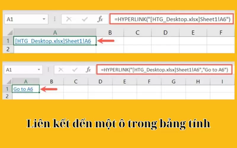 cách sử dụng hàm hyperlink trong excel