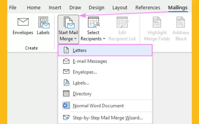 cách sử dụng mail merge trong excel