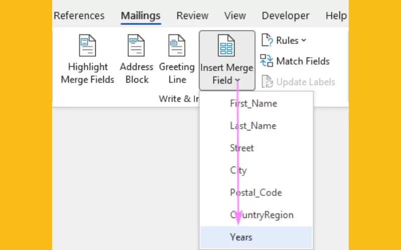 cách sử dụng mail merge trong excel