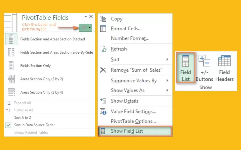 cách sử dụng pivot table trong excel
