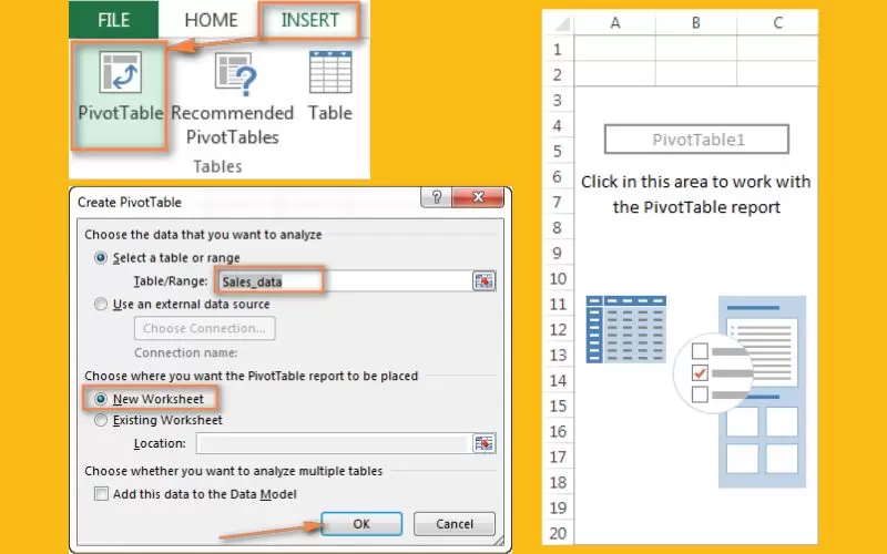 cách sử dụng pivot table trong excel