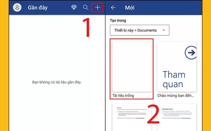 cách sử dụng word bằng điện thoại