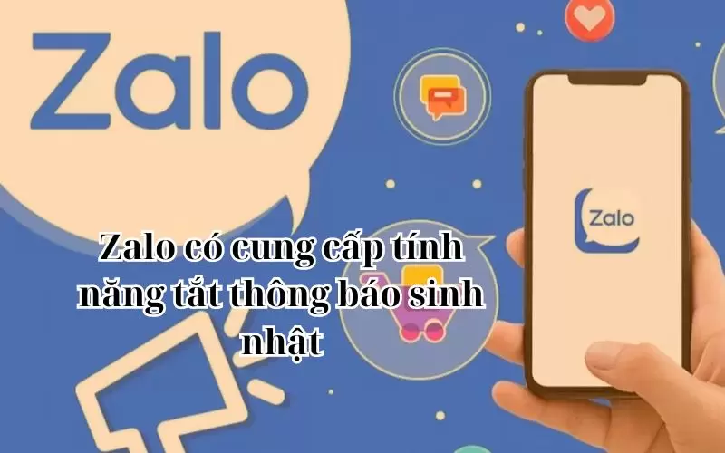 cách tắt thông báo sinh nhật trên zalo