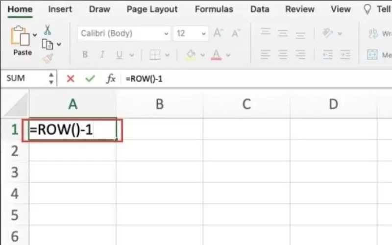 đánh số thứ tự trong excel sử dụng mốc điền